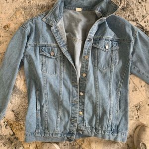 Oversized denim jacket
